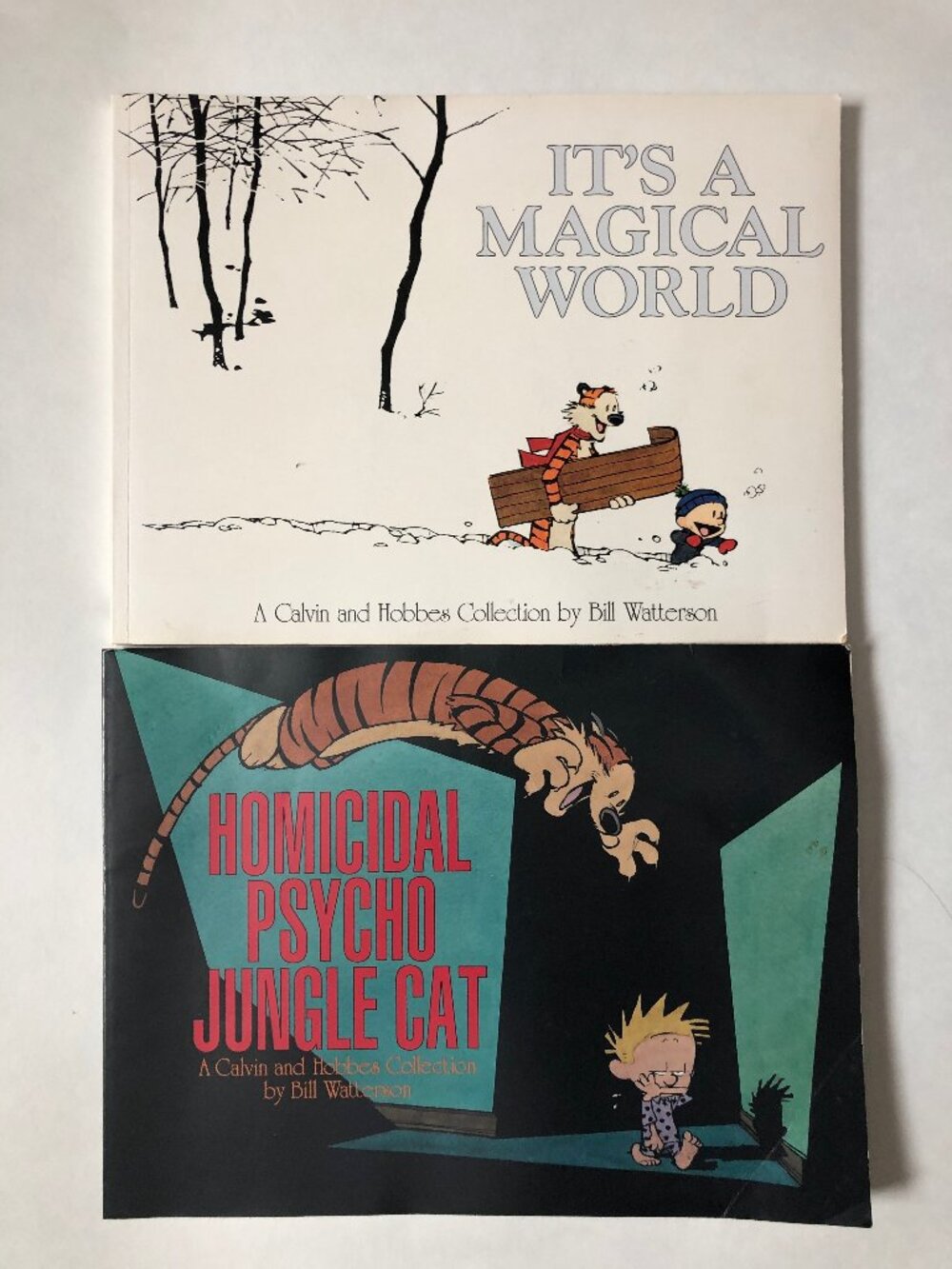 Vintage 90s Calvin and Hobbes Collection Books Large Lot Of 2